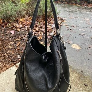 Rebecca Minkoff Black Leather Hobo Bag